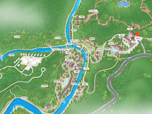 东乡结合景区手绘地图智慧导览和720全景技术，可以让景区更加“动”起来，为游客提供更加身临其境的导览体验。